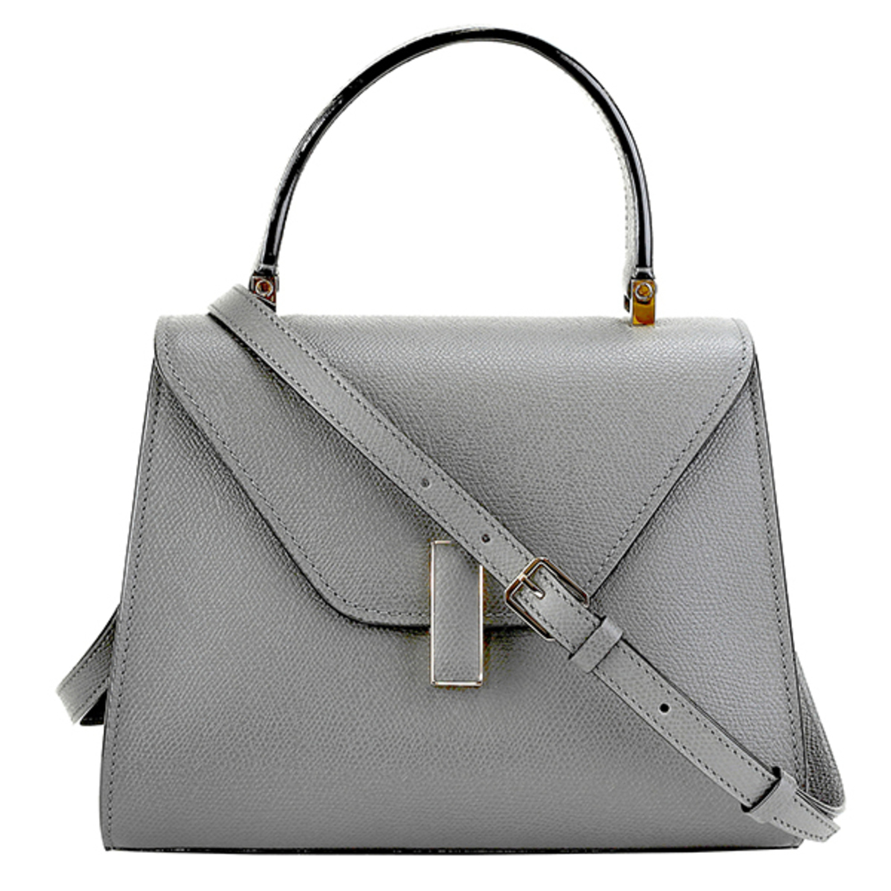 Valextra Handbag Iside Mini Gray
